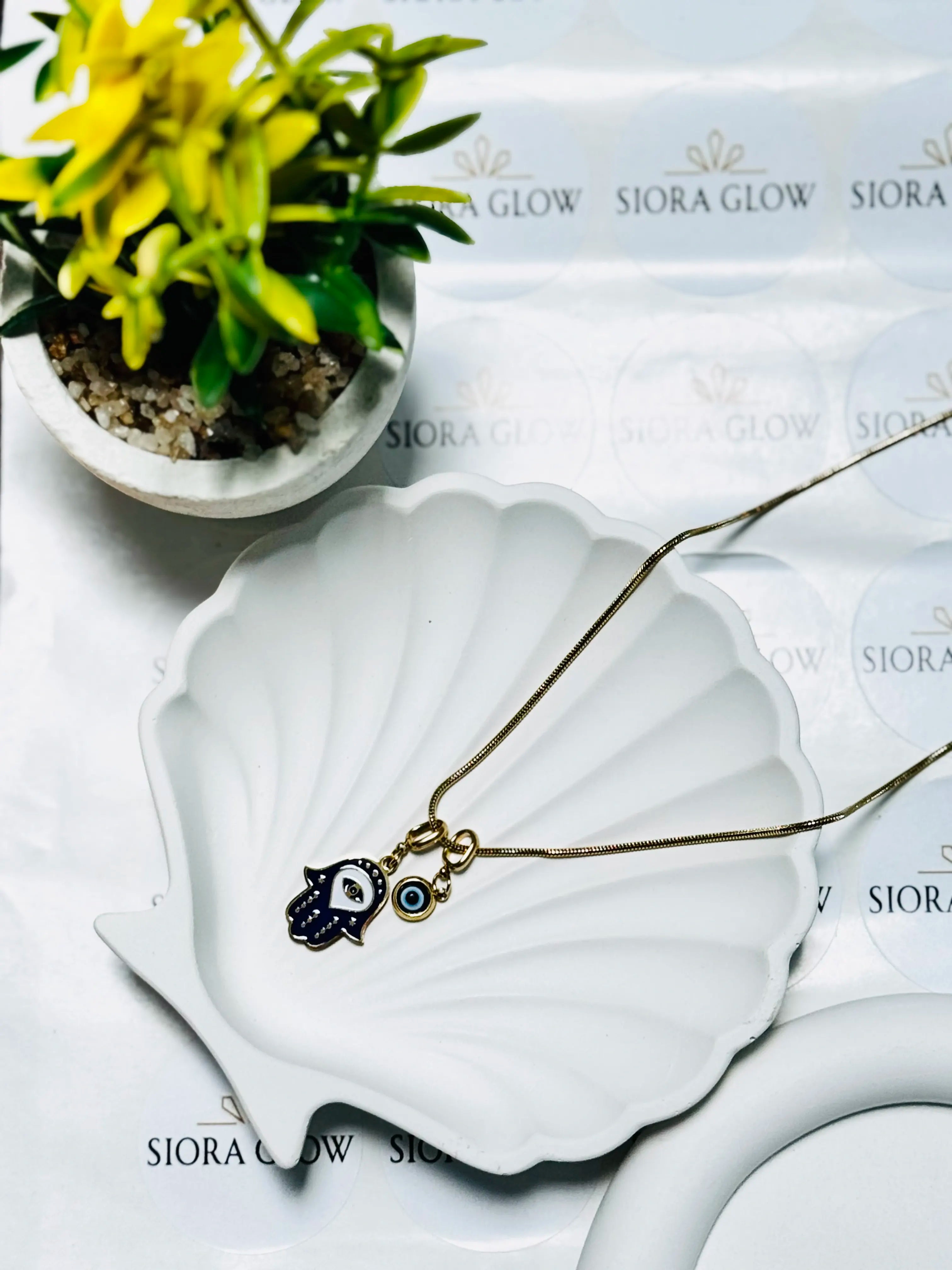 Evil Eye & Hamsa Protection Necklace