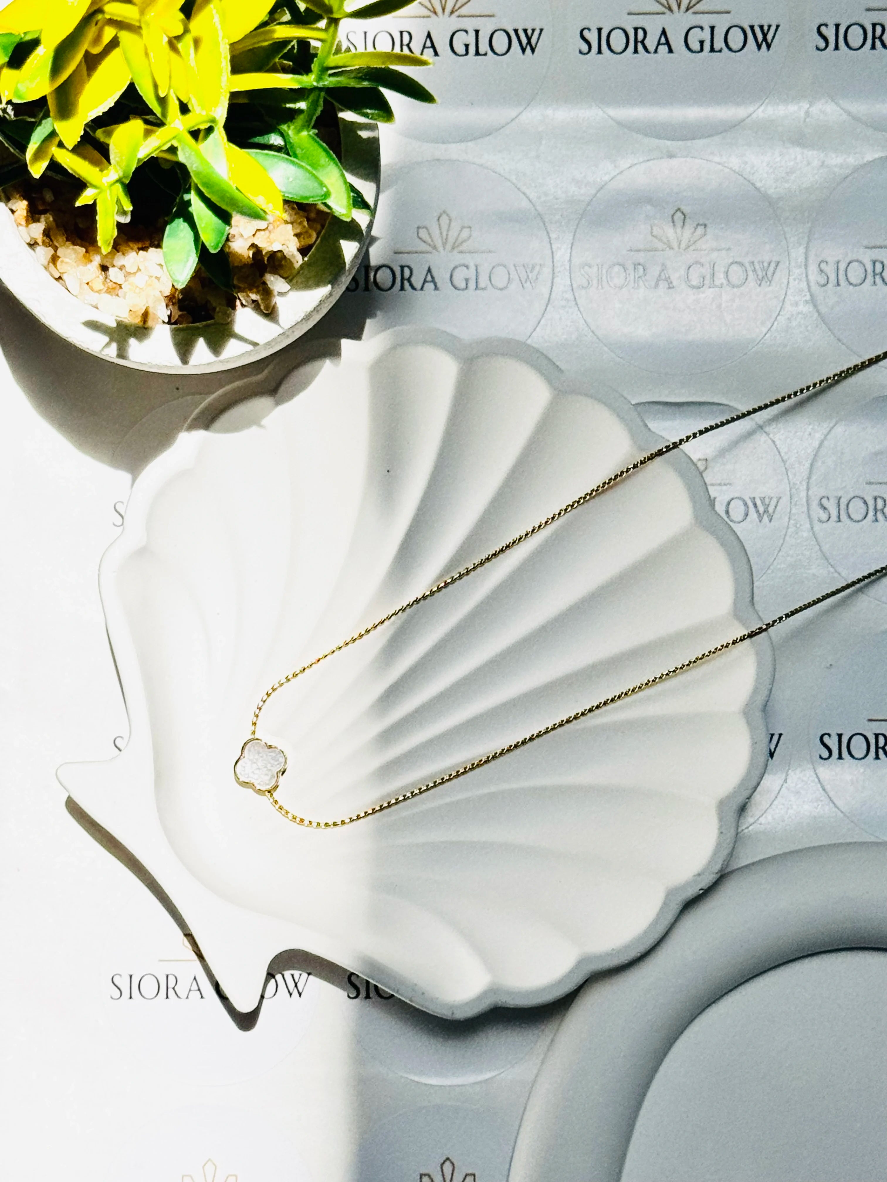 Dual Charm Clover Necklace