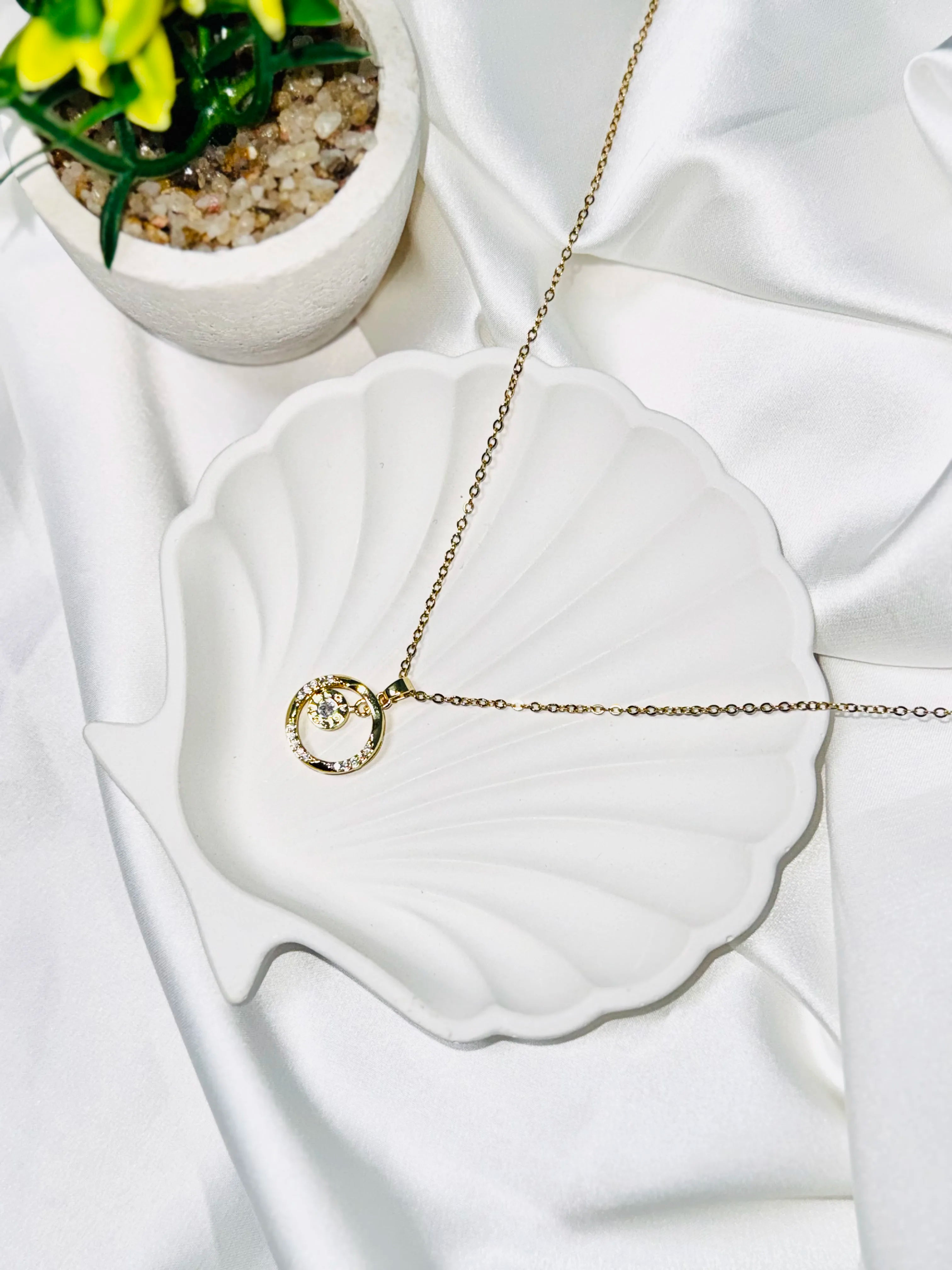 Golden Orbit Necklace