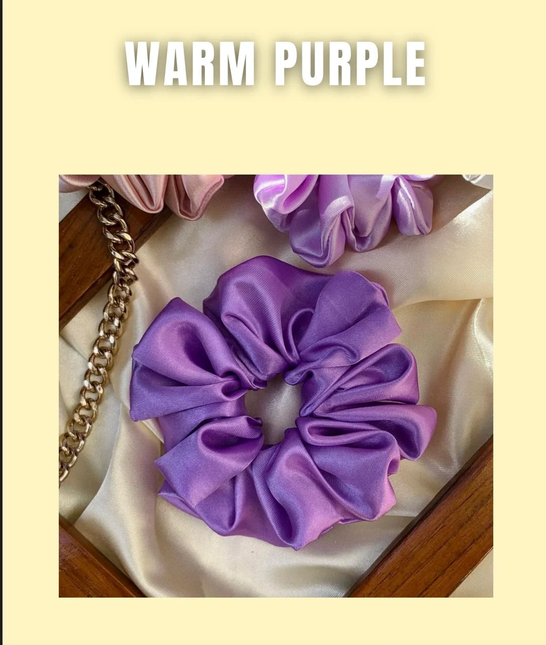 Warm Purple Scrunchie