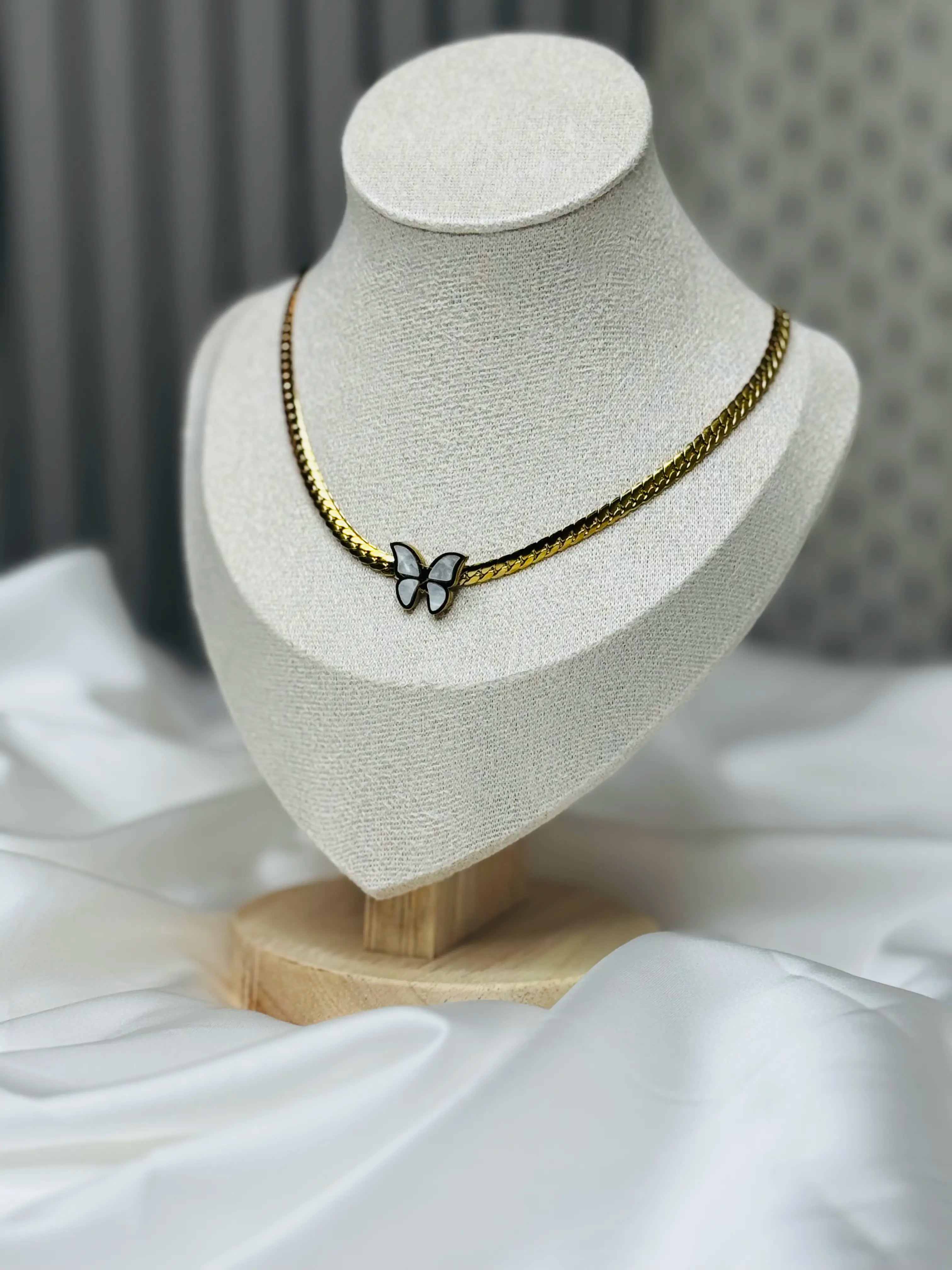 Butterfly Statement Chain Necklace