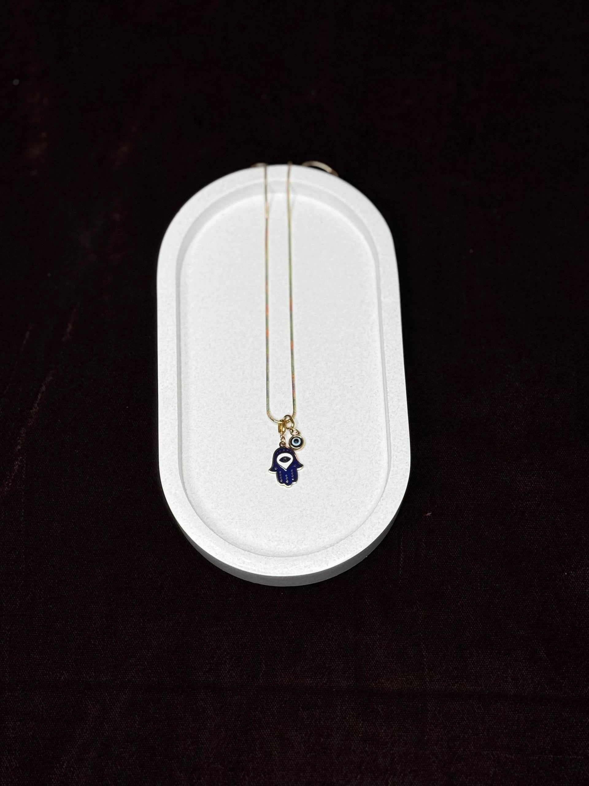 Evil Eye & Hamsa Protection Necklace